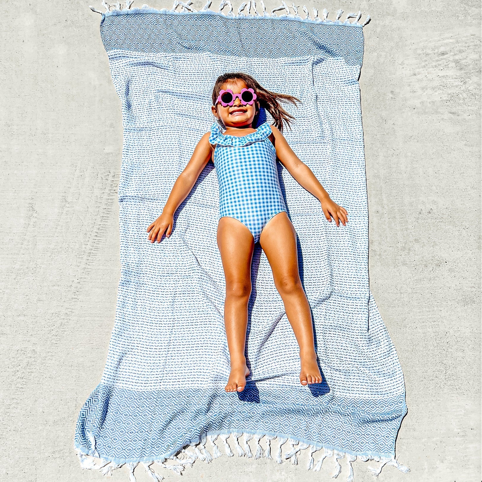 XL Turkish Cotton Towel 200 GSM Oversized Bath Beach Swim Hair Picnic Throw BandsCo Straps