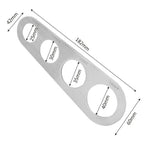 Stainless Steel 4 Holes Kitchen Pasta Measure Kitchen Accessories Spaghetti Quick Measurer Tools Stevvex