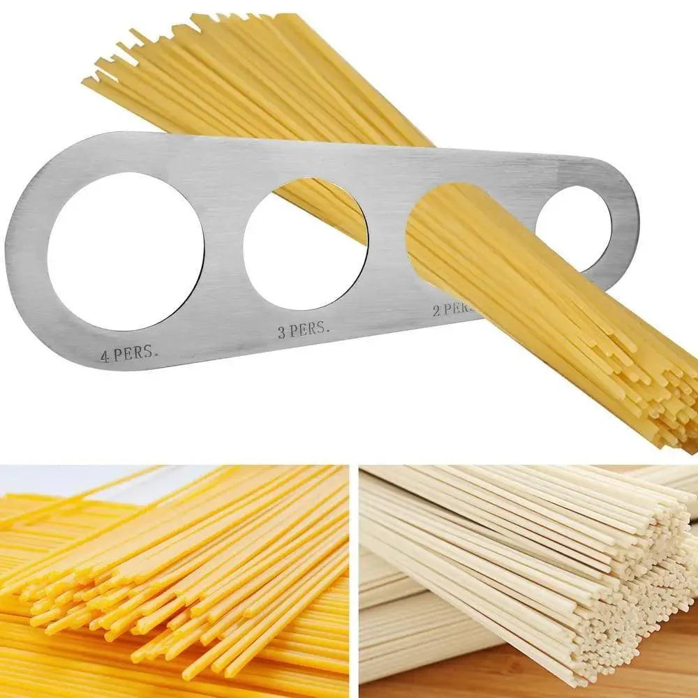 Stainless Steel 4 Holes Kitchen Pasta Measure Kitchen Accessories Spaghetti Quick Measurer Tools Stevvex