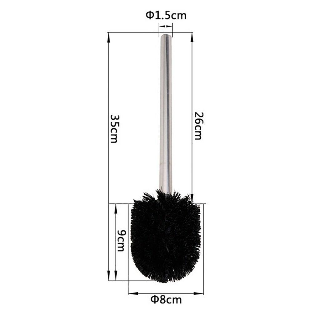 Stainless Steel Bathroom Toilet Brush Kitchen Cleaning Brush Silver Toilet Brush Scrubber Bathroom Cleaning Toilet Brush With Holder Cleaner Brushes For Bathroom Cleaning Stevvex