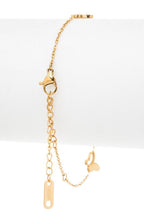 Stainless Steel Butterfly Chain Bracelet With Crystals
