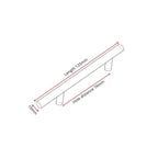Stainless Steel Cabinet Handles Diameter 10mm Kitchen Door T Bar Straight Handle Pull Knobs Furniture Hardware European Bar Style Cabinet Pull Stevvex
