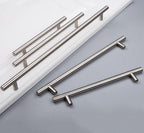 Stainless Steel Cabinet Handles Diameter 10mm Kitchen Door T Bar Straight Handle Pull Knobs Furniture Hardware European Bar Style Cabinet Pull Stevvex