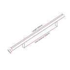 Stainless Steel Cabinet Handles Diameter 10mm Kitchen Door T Bar Straight Handle Pull Knobs Furniture Hardware European Bar Style Cabinet Pull Stevvex