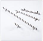 Stainless Steel Cabinet Handles Diameter 10mm Kitchen Door T Bar Straight Handle Pull Knobs Furniture Hardware European Bar Style Cabinet Pull Stevvex