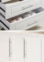 Stainless Steel Cabinet Handles Diameter 10mm Kitchen Door T Bar Straight Handle Pull Knobs Furniture Hardware European Bar Style Cabinet Pull Stevvex
