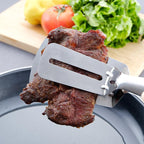 Stainless Steel Frying Shovel Clip Multifunctional Steak BBQ Tongs Pancake Fried Pizza Steak Fish Spatula Bread Kitchen Tool Stainless Steel Cooking Tongs Multifunctional Kitchen Tongs for Making Salads and Flipping Steak Clamps Stevvex