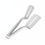 Stainless Steel Frying Shovel Clip Multifunctional Steak BBQ Tongs Pancake Fried Pizza Steak Fish Spatula Bread Kitchen Tool Stainless Steel Cooking Tongs Multifunctional Kitchen Tongs for Making Salads and Flipping Steak Clamps Stevvex