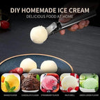 Stainless Steel Ice Cream Scooper, A Good Metal Scoop Tools For Kitchen, For Making Meatball/Melon Ball/Watermelon/Fruits, Measuring Spoon Cup for Cooking Baking Stevvex