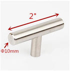 Stainless Steel Kitchen Door Cabinet T Bar Handle Pull Knob Door Pull Handle Stainless Door Handle Stainless Steel Hollow Bar Drawer Pulls Cupboard Knob For Kitchen Furniture Stevvex