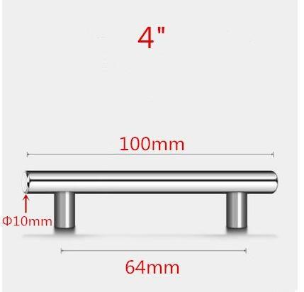 Stainless Steel Kitchen Door Cabinet T Bar Handle Pull Knob Door Pull Handle Stainless Door Handle Stainless Steel Hollow Bar Drawer Pulls Cupboard Knob For Kitchen Furniture Stevvex