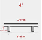 Stainless Steel Kitchen Door Cabinet T Bar Handle Pull Knob Door Pull Handle Stainless Door Handle Stainless Steel Hollow Bar Drawer Pulls Cupboard Knob For Kitchen Furniture Stevvex