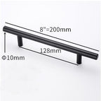 Stainless Steel Kitchen Door Cabinet T Bar Handle Pull Knob Door Pull Handle Stainless Door Handle Stainless Steel Hollow Bar Drawer Pulls Cupboard Knob For Kitchen Furniture Stevvex