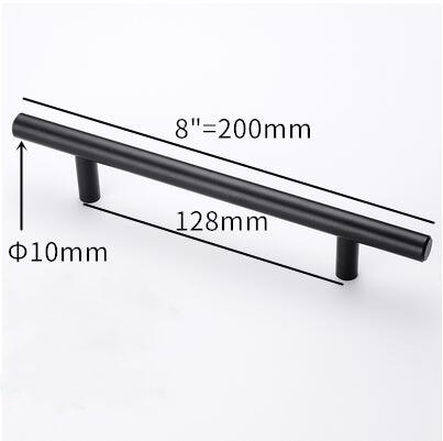 Stainless Steel Kitchen Door Cabinet T Bar Handle Pull Knob Door Pull Handle Stainless Door Handle Stainless Steel Hollow Bar Drawer Pulls Cupboard Knob For Kitchen Furniture Stevvex