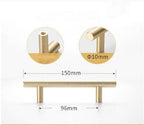 Stainless Steel Kitchen Door Cabinet T Bar Handle Pull Knob Door Pull Handle Stainless Door Handle Stainless Steel Hollow Bar Drawer Pulls Cupboard Knob For Kitchen Furniture Stevvex