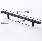 Stainless Steel Kitchen Door Cabinet T Bar Handle Pull Knob Door Pull Handle Stainless Door Handle Stainless Steel Hollow Bar Drawer Pulls Cupboard Knob For Kitchen Furniture Stevvex