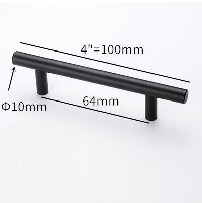 Stainless Steel Kitchen Door Cabinet T Bar Handle Pull Knob Door Pull Handle Stainless Door Handle Stainless Steel Hollow Bar Drawer Pulls Cupboard Knob For Kitchen Furniture Stevvex