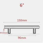 Stainless Steel Kitchen Door Cabinet T Bar Handle Pull Knob Door Pull Handle Stainless Door Handle Stainless Steel Hollow Bar Drawer Pulls Cupboard Knob For Kitchen Furniture Stevvex