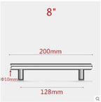 Stainless Steel Kitchen Door Cabinet T Bar Handle Pull Knob Door Pull Handle Stainless Door Handle Stainless Steel Hollow Bar Drawer Pulls Cupboard Knob For Kitchen Furniture Stevvex