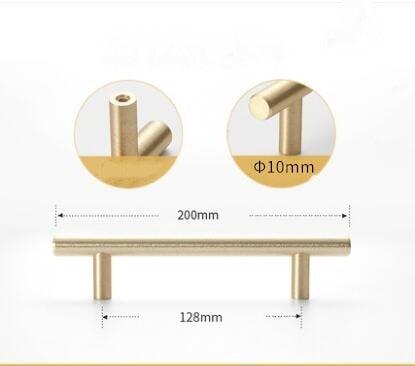 Stainless Steel Kitchen Door Cabinet T Bar Handle Pull Knob Door Pull Handle Stainless Door Handle Stainless Steel Hollow Bar Drawer Pulls Cupboard Knob For Kitchen Furniture Stevvex