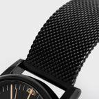 Stainless Steel Mesh Strap Minimalist Chronograph Watch