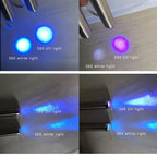 Stainless Steel Mini Pocket UV Black Light Flashlight Led Lamp Portable Flashlight Ultraviolet Pen Lights For Leak Pet Urine Bed Bug  Dry Stain & Dye Detector Marker Checker Detection Stevvex
