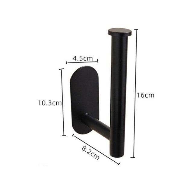 Stainless Steel Nail-free Wall Mounted Toilet Paper Holder Kitchen Tissue Paper Holder Toilet Roll Dispenser For Bathroom Toilet Paper Holder Toilet Paper roll Holder Self Adhesive+Super Glue  Stainless Steel No Drilling For Bathroom Bedroom Kitchen Stevvex