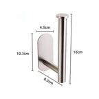 Stainless Steel Nail-free Wall Mounted Toilet Paper Holder Kitchen Tissue Paper Holder Toilet Roll Dispenser For Bathroom Toilet Paper Holder Toilet Paper roll Holder Self Adhesive+Super Glue  Stainless Steel No Drilling For Bathroom Bedroom Kitchen Stevvex