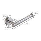 Stainless Steel Nail-free Wall Mounted Toilet Paper Holder Kitchen Tissue Paper Holder Toilet Roll Dispenser For Bathroom Toilet Paper Holder Toilet Paper roll Holder Self Adhesive+Super Glue  Stainless Steel No Drilling For Bathroom Bedroom Kitchen Stevvex