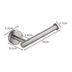 Stainless Steel Nail-free Wall Mounted Toilet Paper Holder Kitchen Tissue Paper Holder Toilet Roll Dispenser For Bathroom Toilet Paper Holder Toilet Paper roll Holder Self Adhesive+Super Glue  Stainless Steel No Drilling For Bathroom Bedroom Kitchen Stevvex