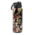 Stainless Steel Ranger Water Bottle Camo Pattern Stainless Steel Vacuum Insulated Water Bottle Sport Drink Bottle With Straw For Camping Running Gym Yoga Army Style Insulated Portable Water Bottle Stevvex