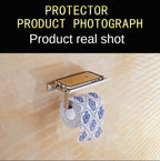 Stainless Steel Toilet Paper Holder Bathroom Wall Mount Paper Phone Holder Shelf Towel Roll Shelf Accessories Bathroom Tissue Roll Holder With Phone Shelf Stainless Steel Tissue Paper Dispenser Brushed Finished Wall Mount Stevvex