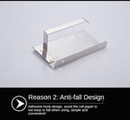 Stainless Steel Toilet Paper Holder Bathroom Wall Mount Paper Phone Holder Shelf Towel Roll Shelf Accessories Bathroom Tissue Roll Holder With Phone Shelf Stainless Steel Tissue Paper Dispenser Brushed Finished Wall Mount Stevvex
