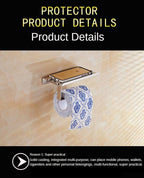 Stainless Steel Toilet Paper Holder Bathroom Wall Mount Paper Phone Holder Shelf Towel Roll Shelf Accessories Bathroom Tissue Roll Holder With Phone Shelf Stainless Steel Tissue Paper Dispenser Brushed Finished Wall Mount Stevvex