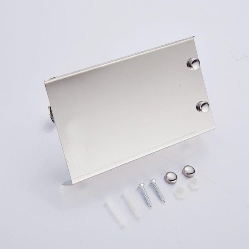 Stainless Steel Toilet Paper Holder Bathroom Wall Mount Paper Phone Holder Shelf Towel Roll Shelf Accessories Bathroom Tissue Roll Holder With Phone Shelf Stainless Steel Tissue Paper Dispenser Brushed Finished Wall Mount Stevvex