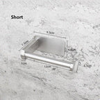Stainless Steel Wall Toilet Paper Roll Holder Black Silver Self Adhesive Toilet Paper Holder for Bathroom Stick Wall Towel Rack Stevvex
