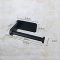 Stainless Steel Wall Toilet Paper Roll Holder Black Silver Self Adhesive Toilet Paper Holder for Bathroom Stick Wall Towel Rack Stevvex