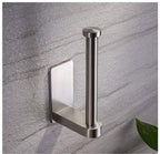 Stainless Steel Wall Toilet Paper Roll Holder Black Silver Self Adhesive Toilet Paper Holder for Bathroom Stick Wall Towel Rack Stevvex