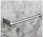 Stainless Steel Wall Toilet Paper Roll Holder Black Silver Self Adhesive Toilet Paper Holder for Bathroom Stick Wall Towel Rack Stevvex