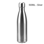 Stainless Steel Water Bottle BPA Free Thermos Water Beer Thermos 500ml for Sport Bottles Double-Wall Insulated Vacuum Flask Double-Walled Insulated Vacuum Flask Stainless Steel Drinking Bottle Stevvex