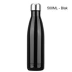 Stainless Steel Water Bottle BPA Free Thermos Water Beer Thermos 500ml for Sport Bottles Double-Wall Insulated Vacuum Flask Double-Walled Insulated Vacuum Flask Stainless Steel Drinking Bottle Stevvex