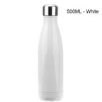 Stainless Steel Water Bottle BPA Free Thermos Water Beer Thermos 500ml for Sport Bottles Double-Wall Insulated Vacuum Flask Double-Walled Insulated Vacuum Flask Stainless Steel Drinking Bottle Stevvex