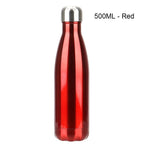 Stainless Steel Water Bottle BPA Free Thermos Water Beer Thermos 500ml for Sport Bottles Double-Wall Insulated Vacuum Flask Double-Walled Insulated Vacuum Flask Stainless Steel Drinking Bottle Stevvex