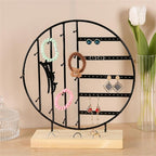 Stand Jewelry Display Organizer Earrings Pendants Bracelets Jewelry Holder With Wooden Base Earrings Storage Rack Metal Jewelry Storage Stand Necklace Rack Ornaments Display Stand Shopping Earring Stand Stevvex