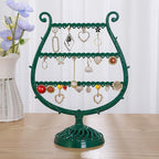Stand Jewelry Display Organizer Earrings Pendants Bracelets Jewelry Holder With Wooden Base Earrings Storage Rack Metal Jewelry Storage Stand Necklace Rack Ornaments Display Stand Shopping Earring Stand Stevvex