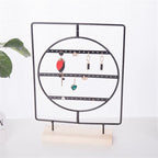 Stand Jewelry Display Organizer Earrings Pendants Bracelets Jewelry Holder With Wooden Base Earrings Storage Rack Metal Jewelry Storage Stand Necklace Rack Ornaments Display Stand Shopping Earring Stand Stevvex