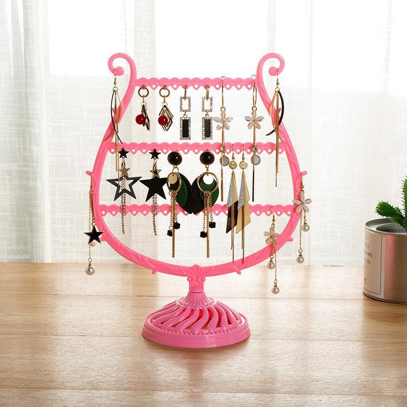 Stand Jewelry Display Organizer Earrings Pendants Bracelets Jewelry Holder With Wooden Base Earrings Storage Rack Metal Jewelry Storage Stand Necklace Rack Ornaments Display Stand Shopping Earring Stand Stevvex