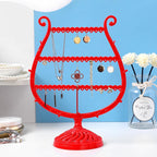 Stand Jewelry Display Organizer Earrings Pendants Bracelets Jewelry Holder With Wooden Base Earrings Storage Rack Metal Jewelry Storage Stand Necklace Rack Ornaments Display Stand Shopping Earring Stand Stevvex