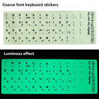 Standard Matte 3 in 1 Hebrew 10 Kinds Keyboard Stickers Language-English Arabic Russian Letter Film for PC Laptop Accessories Laptop Keyboard Skin Protector For Gaming Lovers