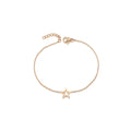 Star Charm Bracelet Delicate Gold Plated Classic Design